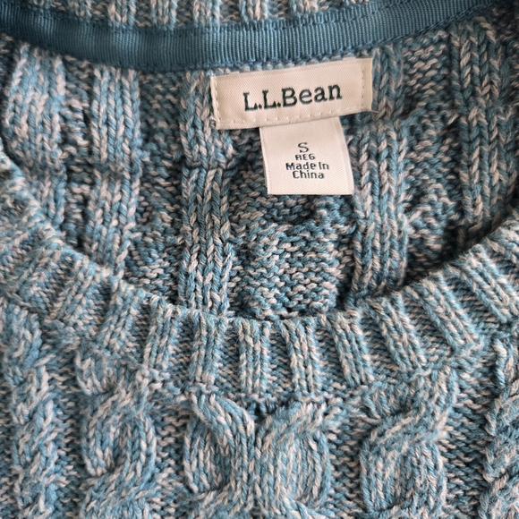 Blue Cable Knit Sweater - Picture 2 of 6